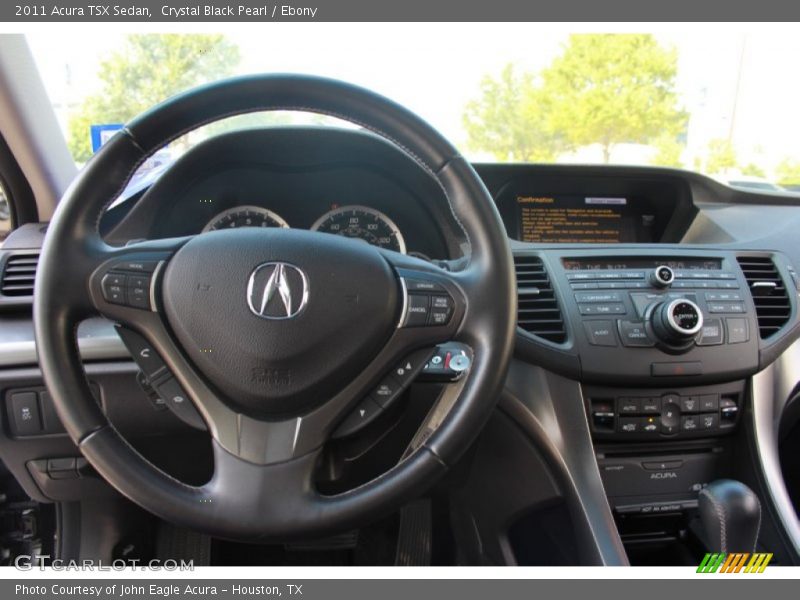 Crystal Black Pearl / Ebony 2011 Acura TSX Sedan