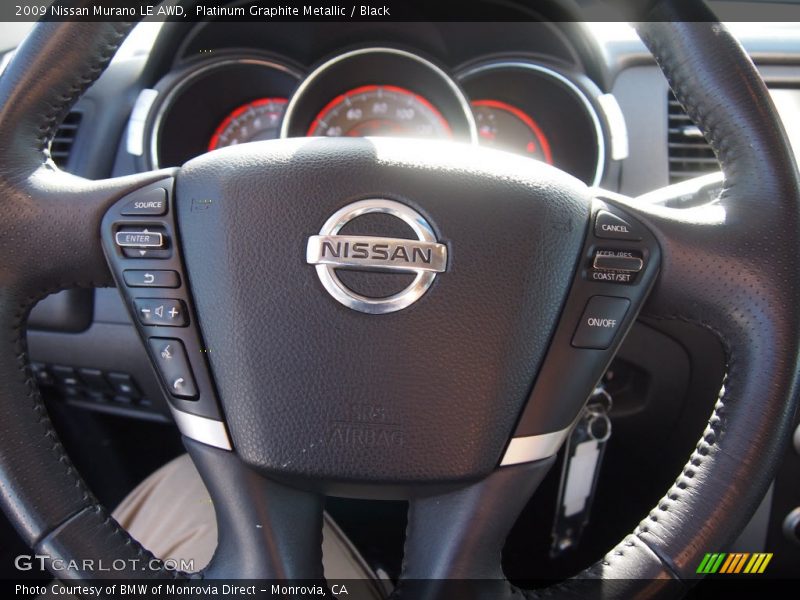 Platinum Graphite Metallic / Black 2009 Nissan Murano LE AWD