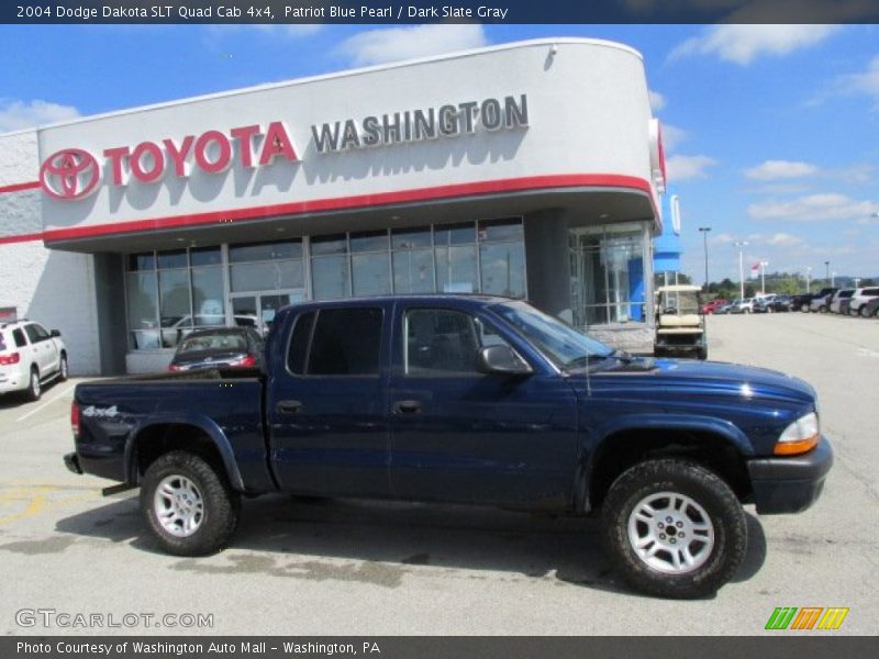 Patriot Blue Pearl / Dark Slate Gray 2004 Dodge Dakota SLT Quad Cab 4x4