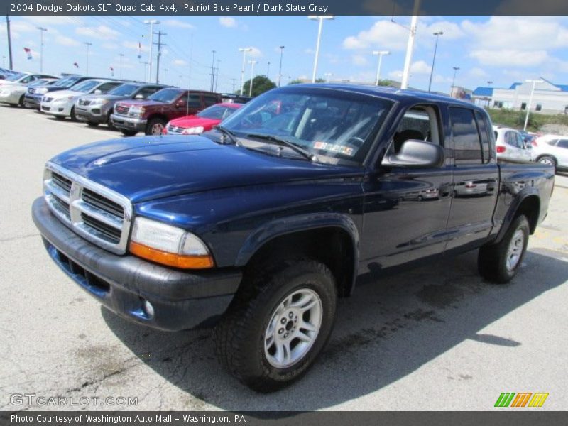 Patriot Blue Pearl / Dark Slate Gray 2004 Dodge Dakota SLT Quad Cab 4x4