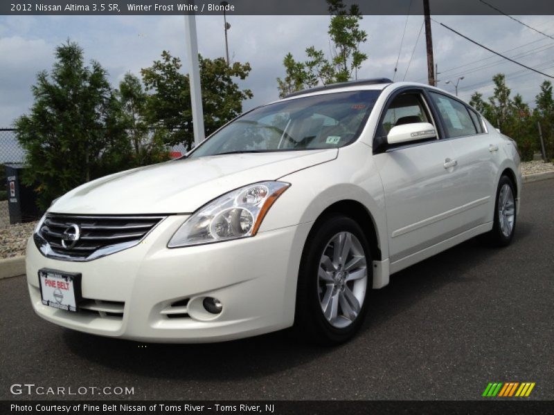 Winter Frost White / Blonde 2012 Nissan Altima 3.5 SR