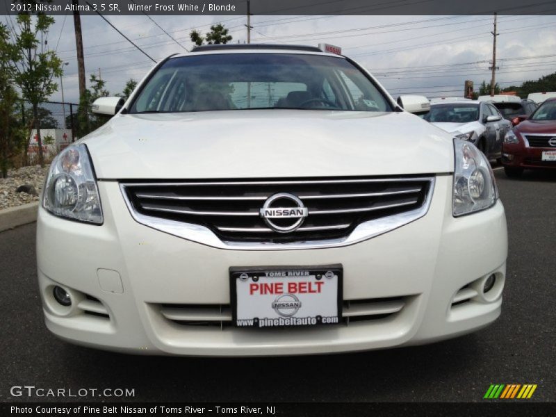 Winter Frost White / Blonde 2012 Nissan Altima 3.5 SR