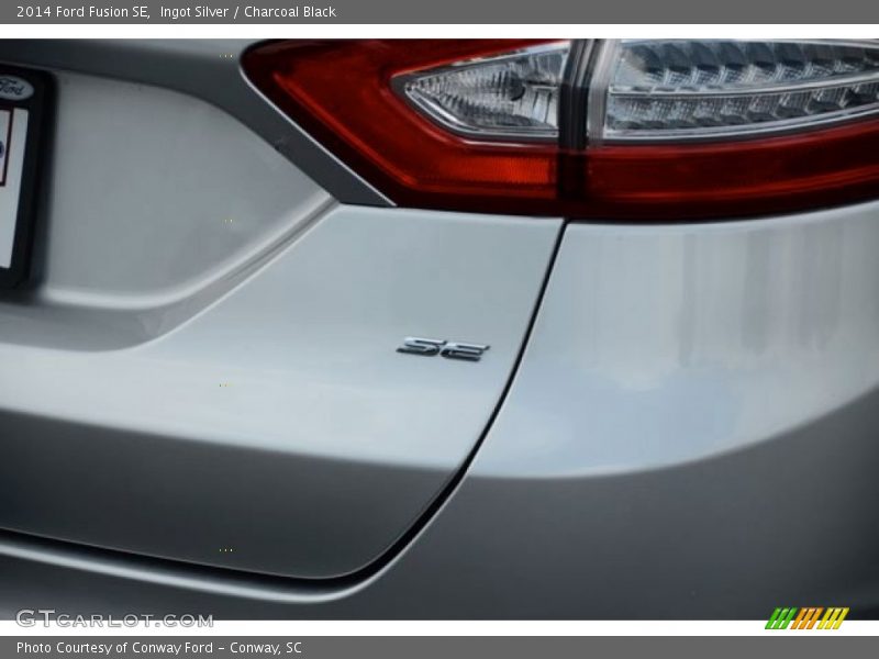 Ingot Silver / Charcoal Black 2014 Ford Fusion SE