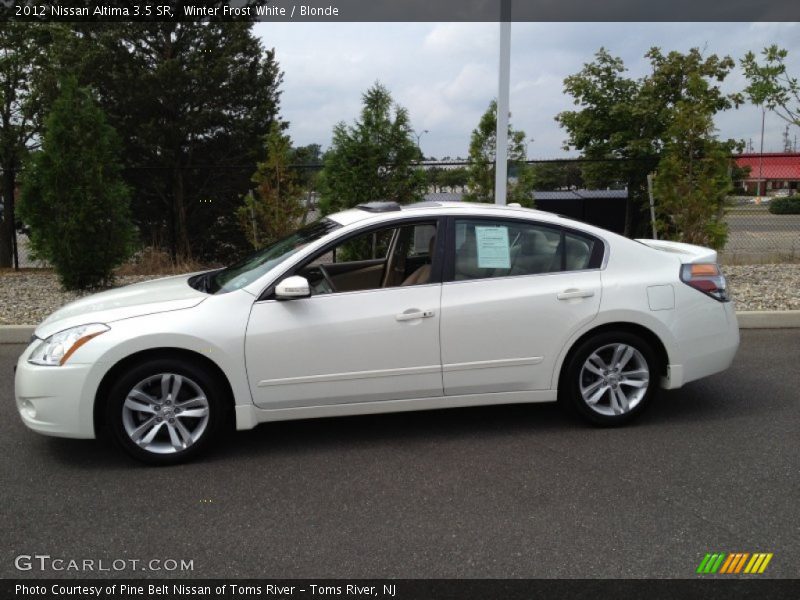 Winter Frost White / Blonde 2012 Nissan Altima 3.5 SR