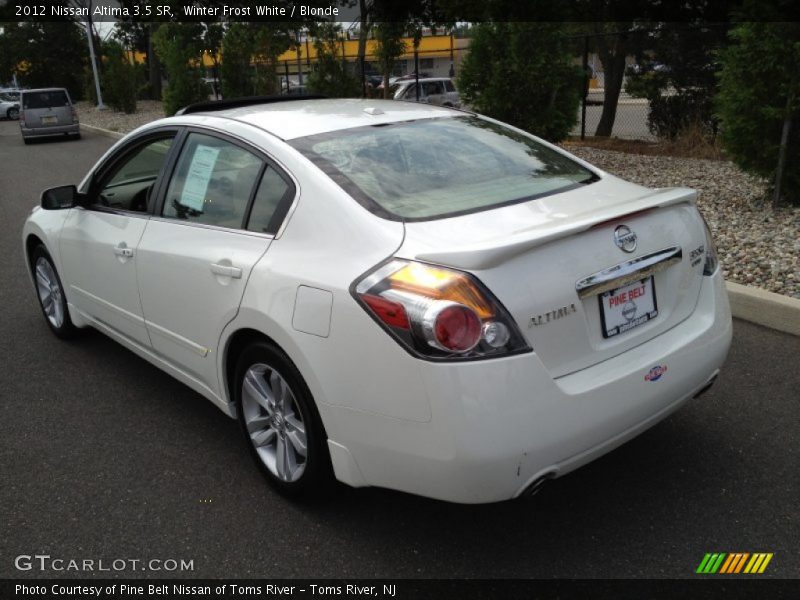Winter Frost White / Blonde 2012 Nissan Altima 3.5 SR