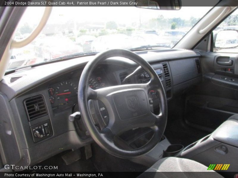 Patriot Blue Pearl / Dark Slate Gray 2004 Dodge Dakota SLT Quad Cab 4x4