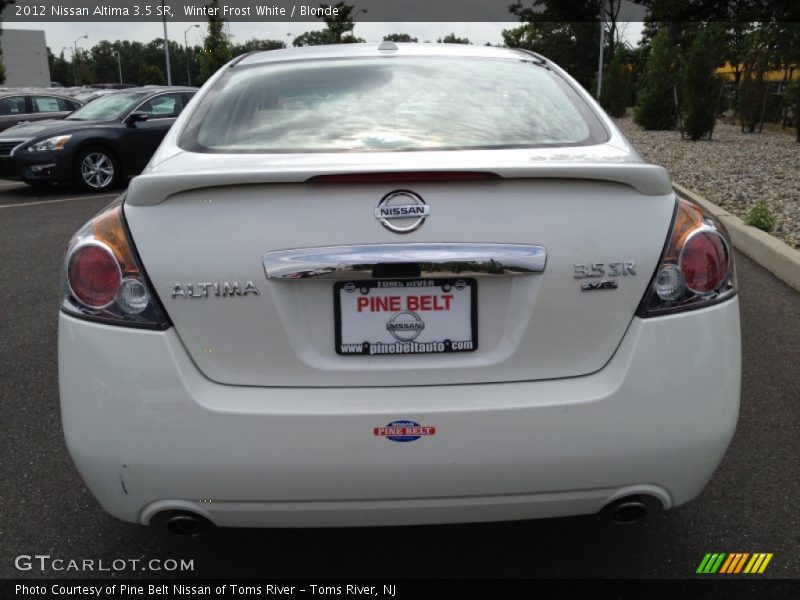 Winter Frost White / Blonde 2012 Nissan Altima 3.5 SR