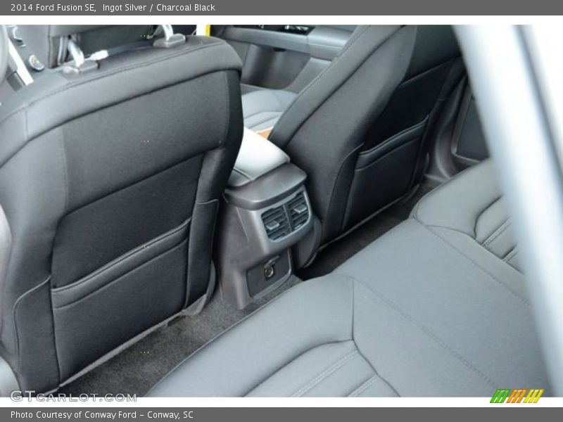 Ingot Silver / Charcoal Black 2014 Ford Fusion SE