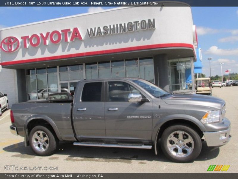 Mineral Gray Metallic / Dark Slate Gray 2011 Dodge Ram 1500 Laramie Quad Cab 4x4