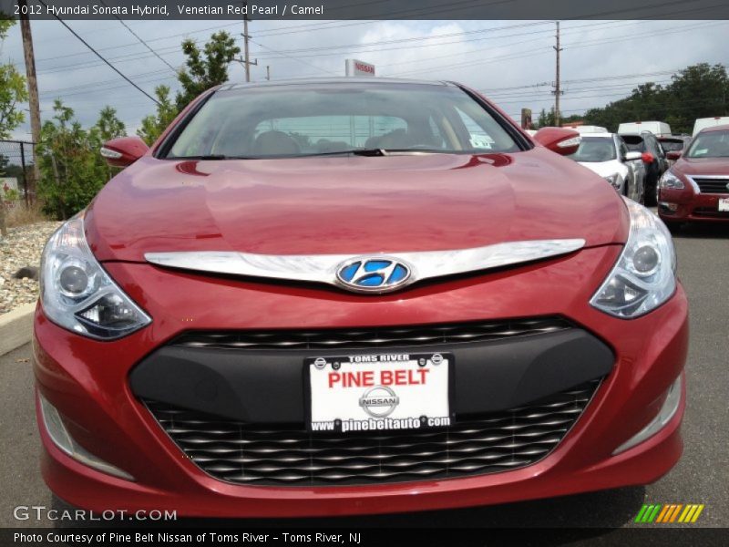 Venetian Red Pearl / Camel 2012 Hyundai Sonata Hybrid