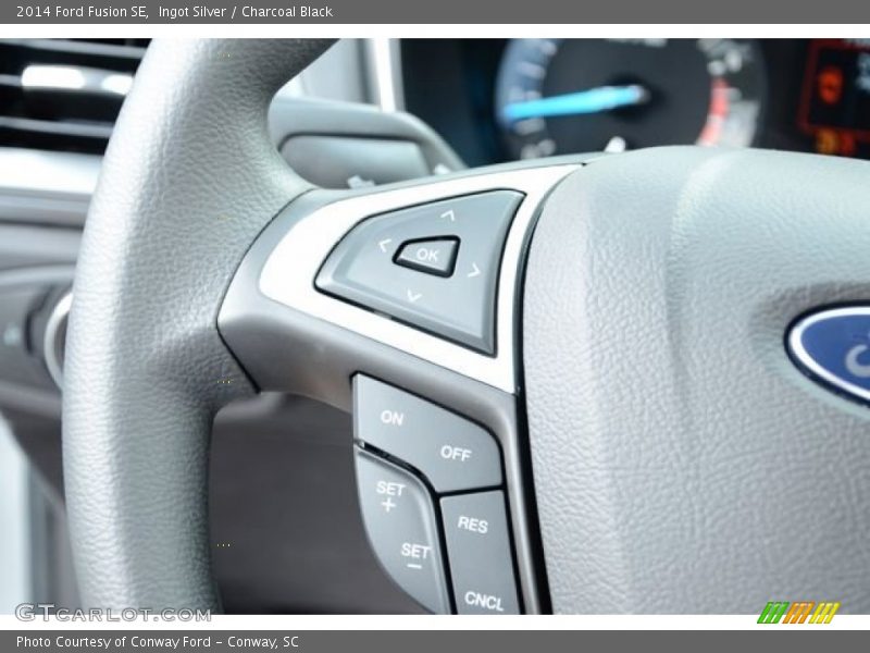 Ingot Silver / Charcoal Black 2014 Ford Fusion SE