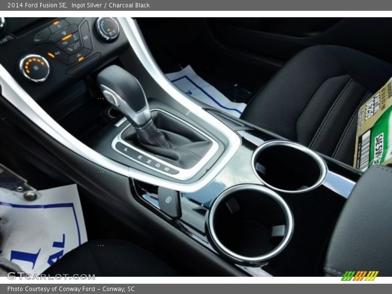 Ingot Silver / Charcoal Black 2014 Ford Fusion SE