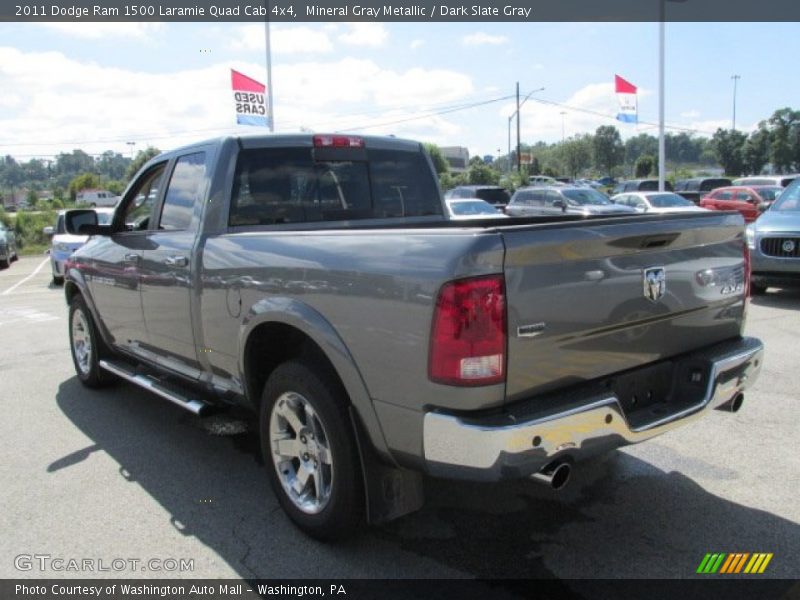Mineral Gray Metallic / Dark Slate Gray 2011 Dodge Ram 1500 Laramie Quad Cab 4x4