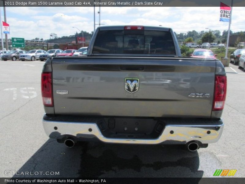 Mineral Gray Metallic / Dark Slate Gray 2011 Dodge Ram 1500 Laramie Quad Cab 4x4