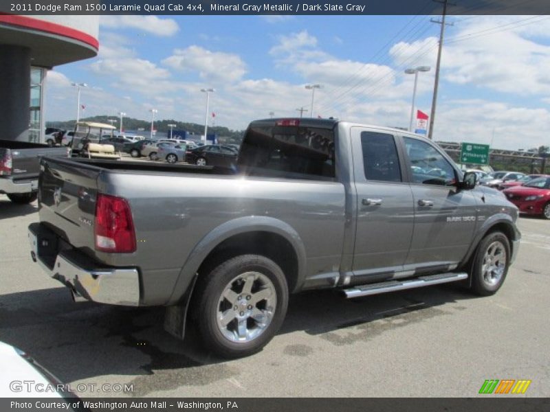Mineral Gray Metallic / Dark Slate Gray 2011 Dodge Ram 1500 Laramie Quad Cab 4x4