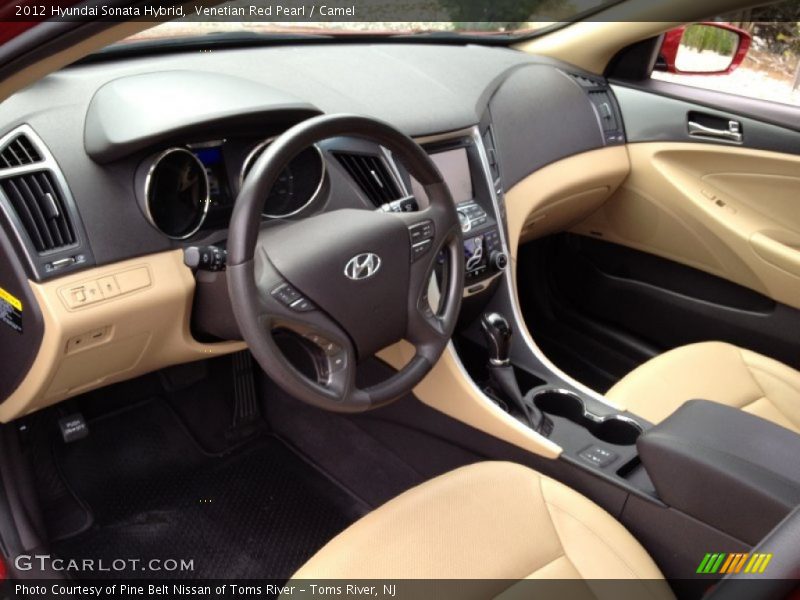 Venetian Red Pearl / Camel 2012 Hyundai Sonata Hybrid
