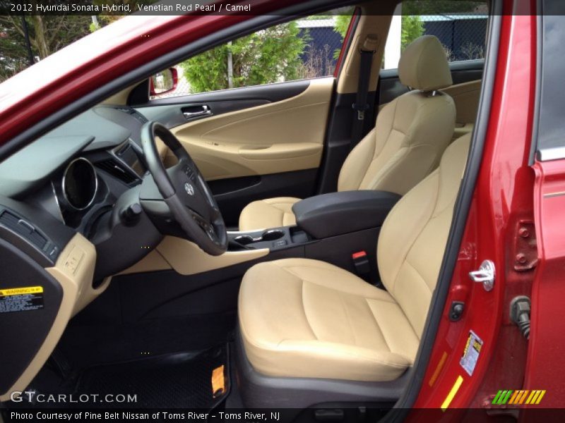 Venetian Red Pearl / Camel 2012 Hyundai Sonata Hybrid