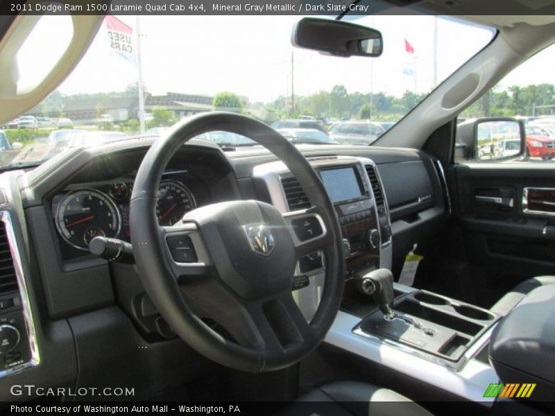 Mineral Gray Metallic / Dark Slate Gray 2011 Dodge Ram 1500 Laramie Quad Cab 4x4