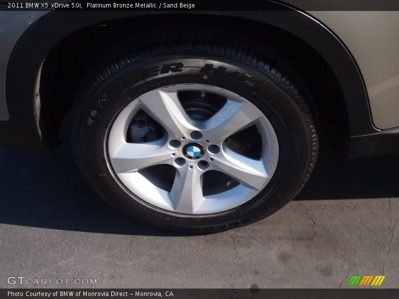 Platinum Bronze Metallic / Sand Beige 2011 BMW X5 xDrive 50i