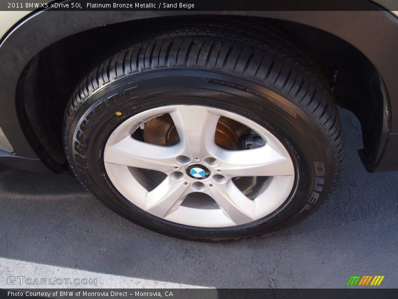 Platinum Bronze Metallic / Sand Beige 2011 BMW X5 xDrive 50i