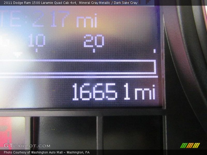 Mineral Gray Metallic / Dark Slate Gray 2011 Dodge Ram 1500 Laramie Quad Cab 4x4