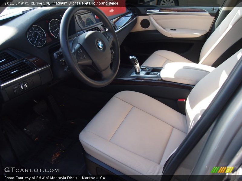 Platinum Bronze Metallic / Sand Beige 2011 BMW X5 xDrive 50i