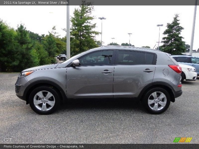 Mineral Silver / Black 2011 Kia Sportage LX