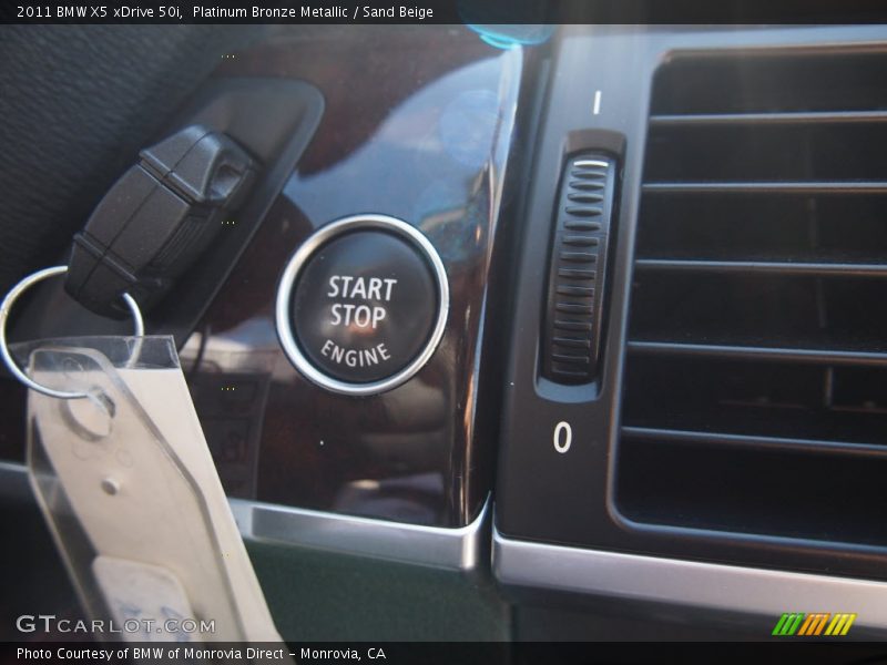 Platinum Bronze Metallic / Sand Beige 2011 BMW X5 xDrive 50i