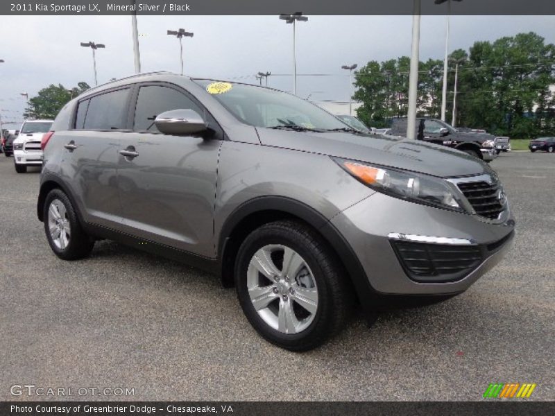 Mineral Silver / Black 2011 Kia Sportage LX