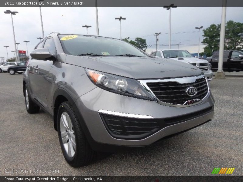 Mineral Silver / Black 2011 Kia Sportage LX