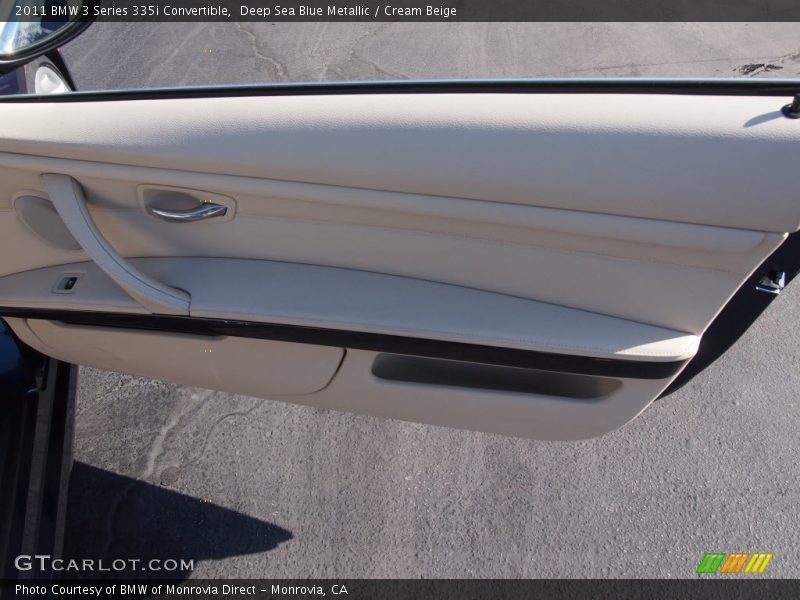 Deep Sea Blue Metallic / Cream Beige 2011 BMW 3 Series 335i Convertible