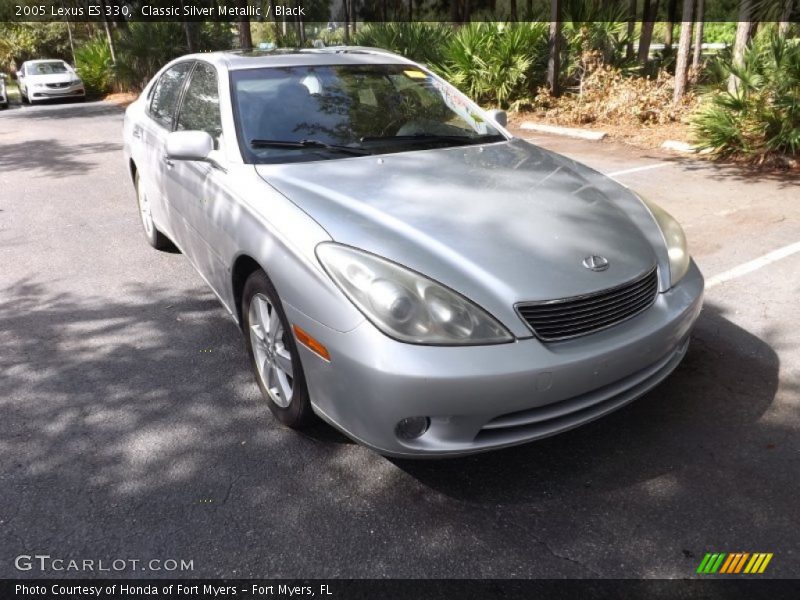 Classic Silver Metallic / Black 2005 Lexus ES 330