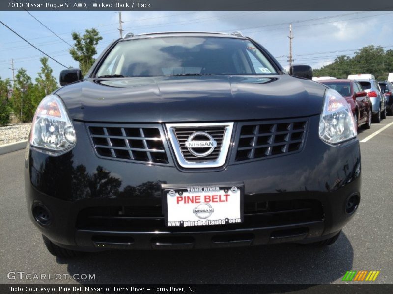 Wicked Black / Black 2010 Nissan Rogue SL AWD