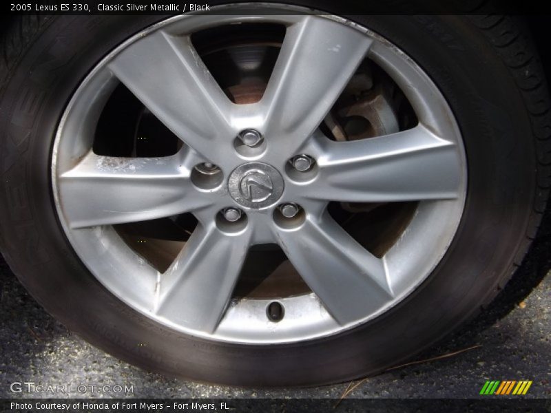 Classic Silver Metallic / Black 2005 Lexus ES 330