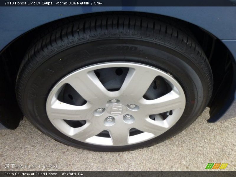 Atomic Blue Metallic / Gray 2010 Honda Civic LX Coupe