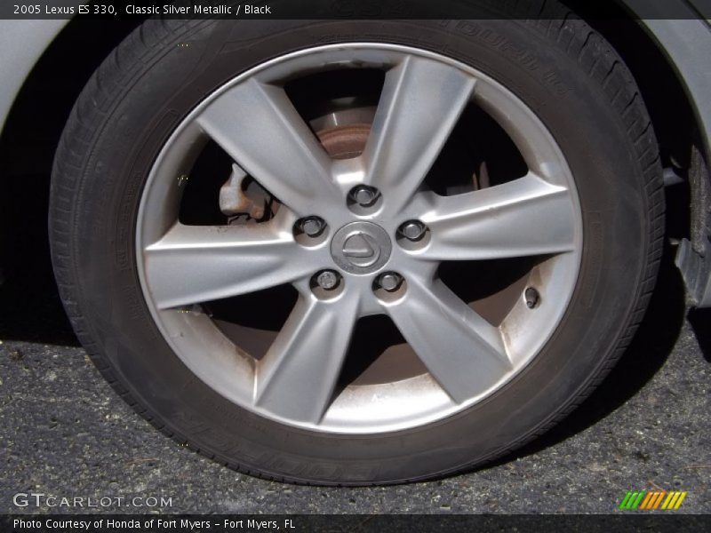 Classic Silver Metallic / Black 2005 Lexus ES 330