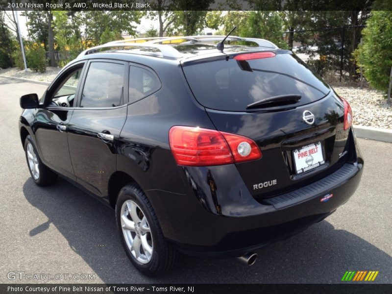 Wicked Black / Black 2010 Nissan Rogue SL AWD