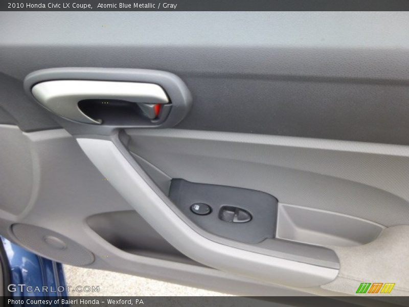 Atomic Blue Metallic / Gray 2010 Honda Civic LX Coupe