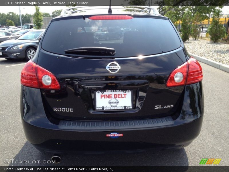 Wicked Black / Black 2010 Nissan Rogue SL AWD