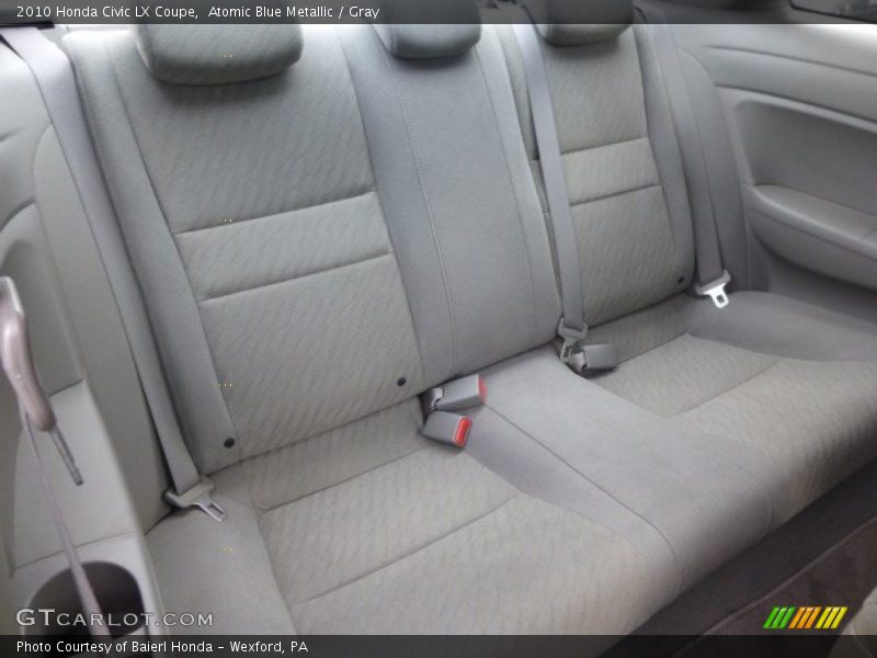 Atomic Blue Metallic / Gray 2010 Honda Civic LX Coupe
