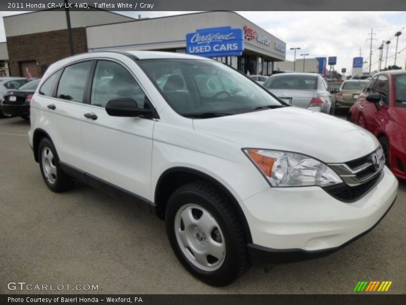 Taffeta White / Gray 2011 Honda CR-V LX 4WD