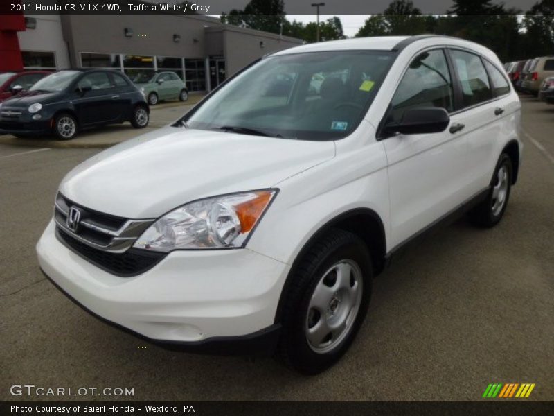 Taffeta White / Gray 2011 Honda CR-V LX 4WD