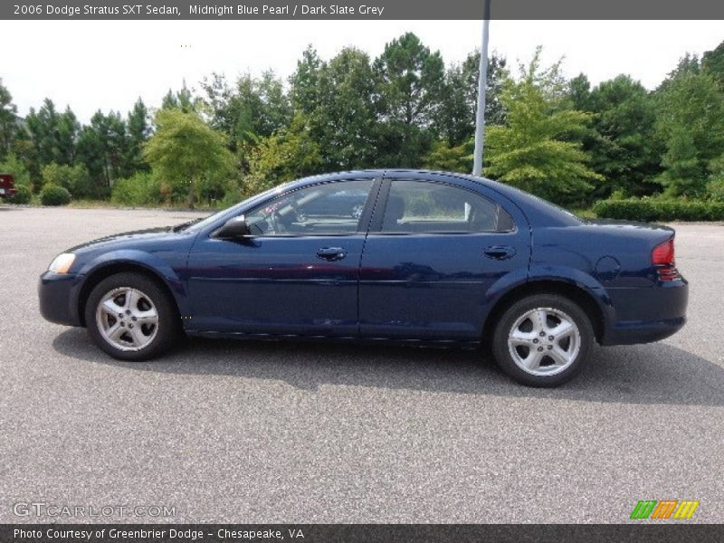 Midnight Blue Pearl / Dark Slate Grey 2006 Dodge Stratus SXT Sedan