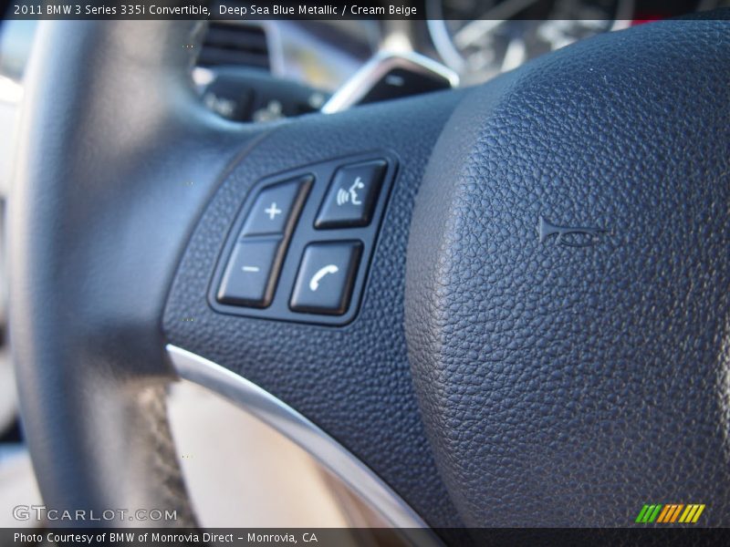 Deep Sea Blue Metallic / Cream Beige 2011 BMW 3 Series 335i Convertible