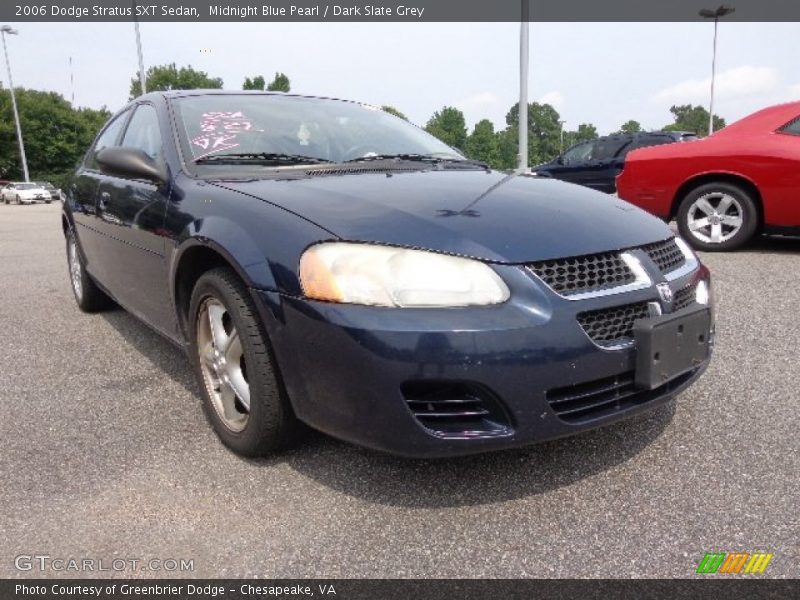Midnight Blue Pearl / Dark Slate Grey 2006 Dodge Stratus SXT Sedan