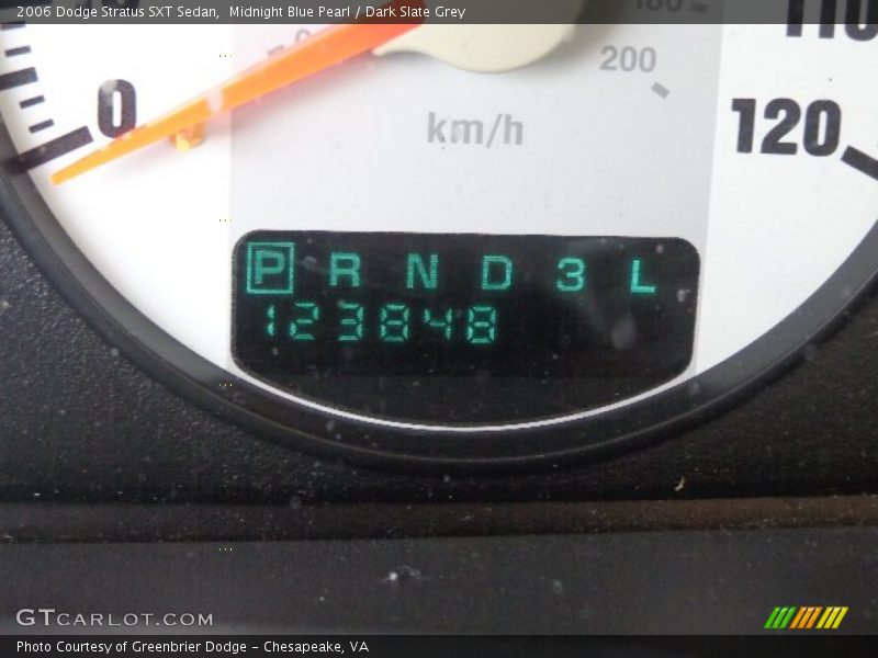 Midnight Blue Pearl / Dark Slate Grey 2006 Dodge Stratus SXT Sedan