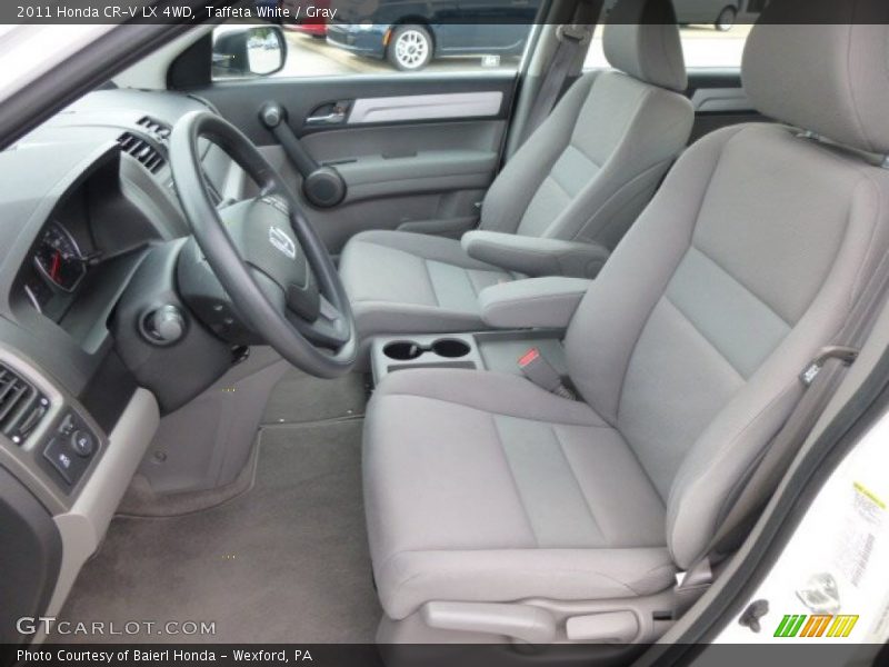 Taffeta White / Gray 2011 Honda CR-V LX 4WD