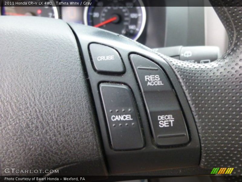 Taffeta White / Gray 2011 Honda CR-V LX 4WD