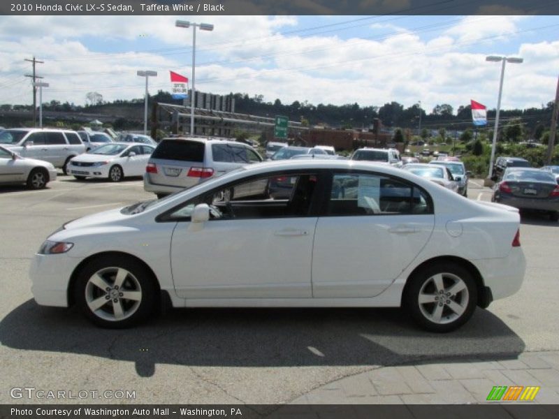 Taffeta White / Black 2010 Honda Civic LX-S Sedan