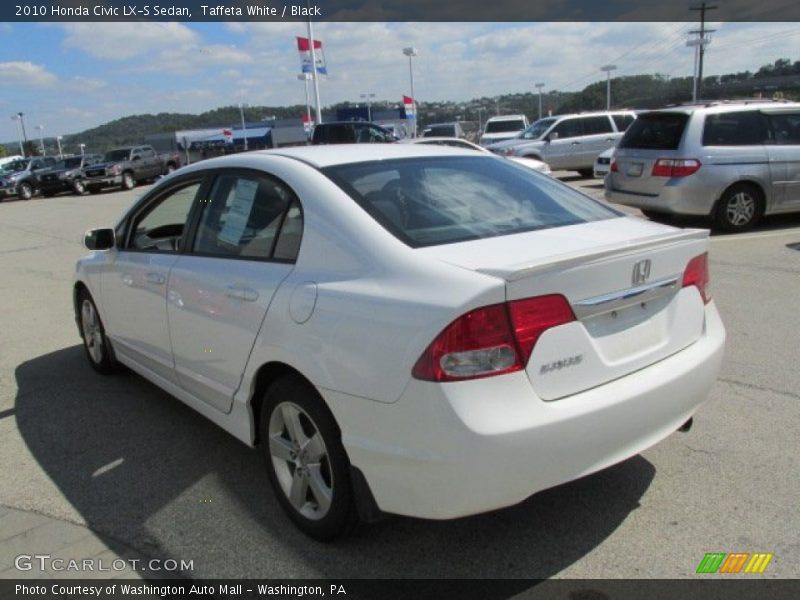 Taffeta White / Black 2010 Honda Civic LX-S Sedan